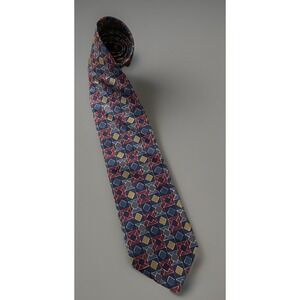 Mallory & Church Neckwear Tie Multi Color Geometric USA Vintage 100% Silk JBHS